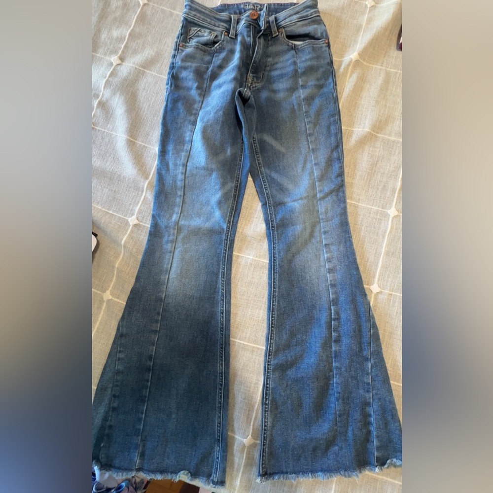 Edgely Women's High Rise Flare Jeans size 2 reg